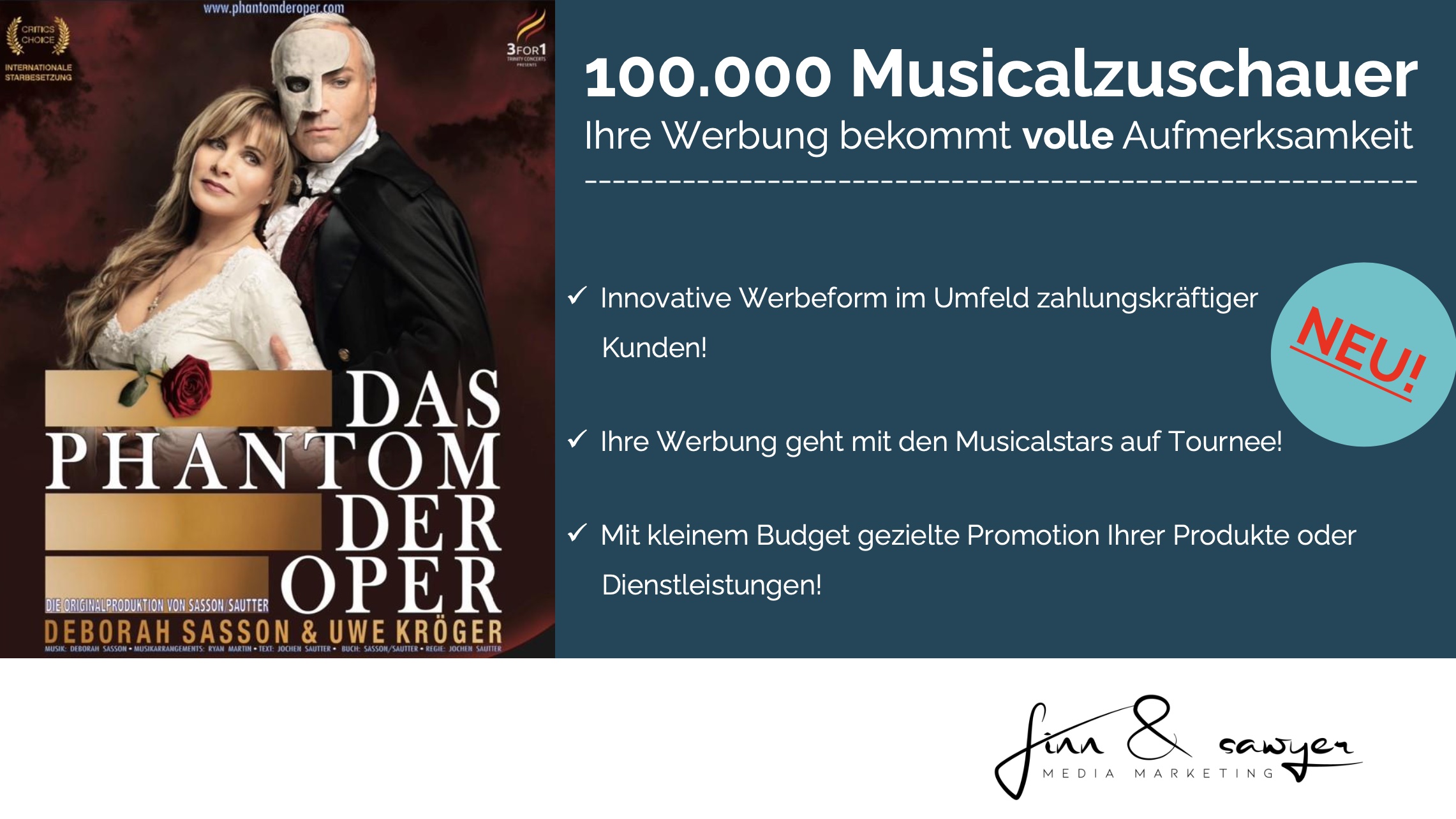 Musicalwerbung - 100.000 Zuschauer erreichen